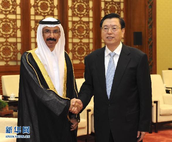 （时政）张德江会见阿联酋联邦国民议会议长