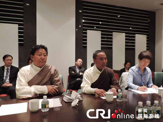 中国全国人大西藏代表团到访纽约(图)