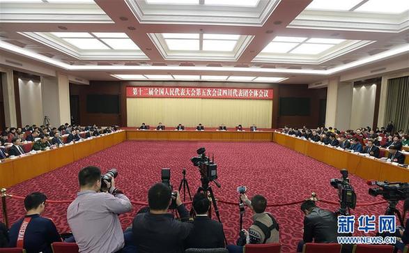 （两会）四川代表团全体会议向媒体开放