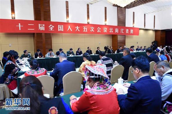 （两会）云南代表团全体会议向媒体开放