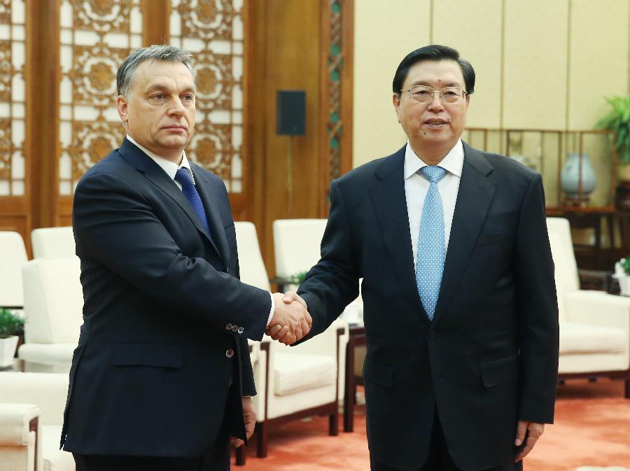 CHINA-BEIJING-ZHANG DEJIANG-HUNGARY--MEETING (CN)