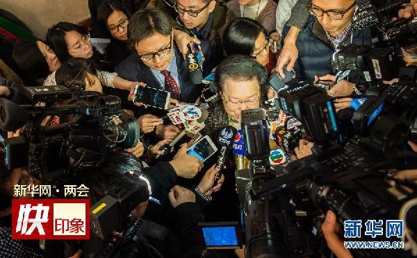 （两会）（2）香港特别行政区代表团全体会议向媒体开放