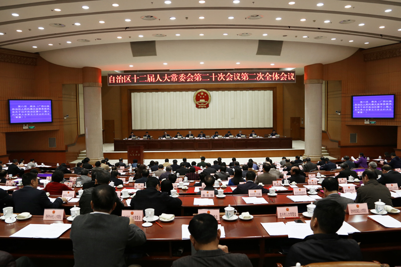 自治区十二届人大常委会第二十次会议闭会
