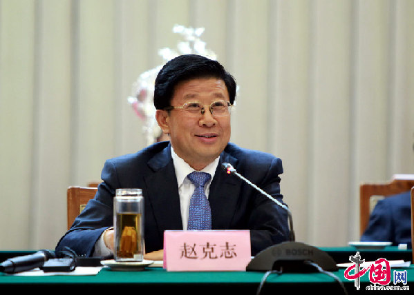 3月6日下午，贵州代表团组开放活动，贵州省委书记赵克志发言。中国网 董德摄影