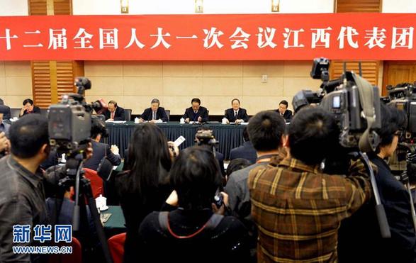 （两会）（2）江西代表团向媒体开放