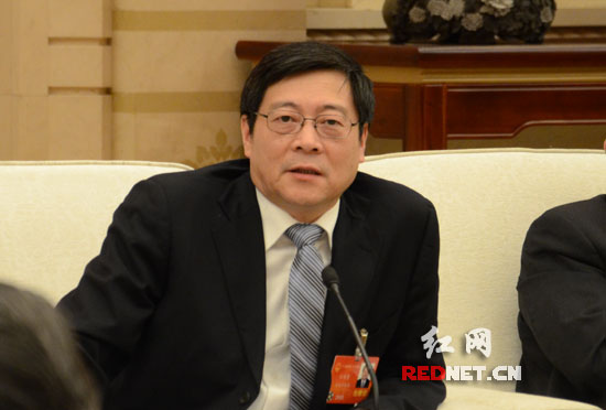 代表团副团长杜家毫回答记者提问。