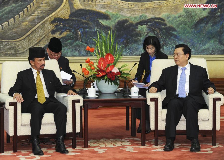 CHINA-BEIJING-ZHANG DEJIANG-BRUNEI-HASSANAL BOLKIAH-MEETING (CN)