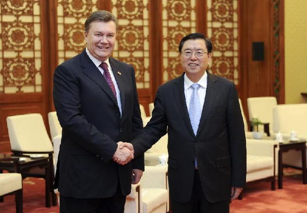 CHINA-BEIJING-ZHANG DEJIANG-UKRAINE-VIKTOR YANUKOVYCH (CN) 