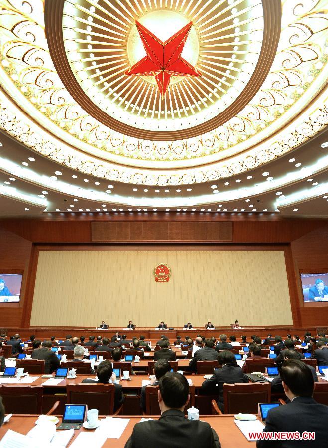 (TWO SESSIONS)CHINA-BEIJING-NPC-PRESIDIUM-MEETING (CN)