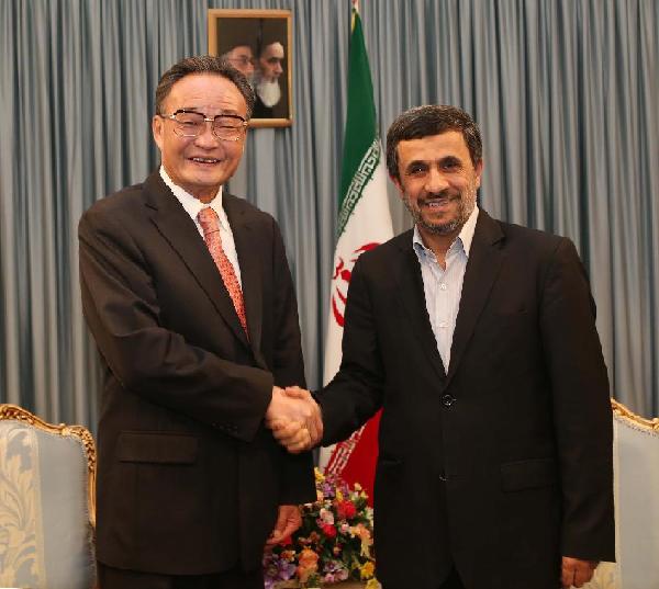 IRAN-CHINA-WU BANGGUO-AHMADINEJAD-MEETING