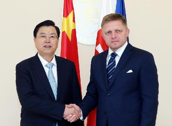 SLOVAKIA-BRATISLAVA-ZHANG DEJIANG-FICO-MEETING