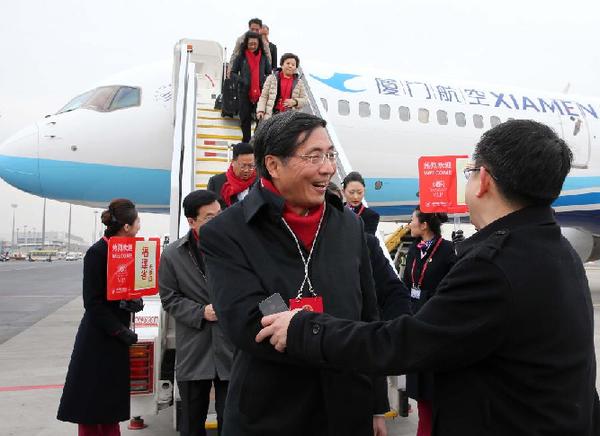 (TWO SESSIONS)CHINA-BEIJING-NPC-DEPUTY-ARRIVAL (CN)