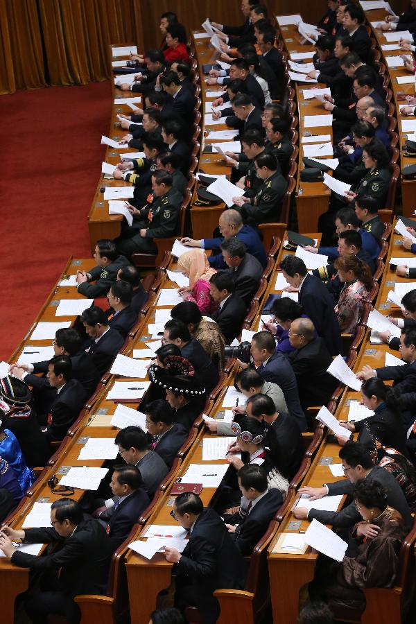 (TWO SESSIONS) CHINA-BEIJING-NPC-SECOND PLENARY MEETING (CN)