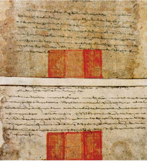 The picture shows the 29-Article Imperially Approved Ordinance for the More Efficient Governing of Tibet.