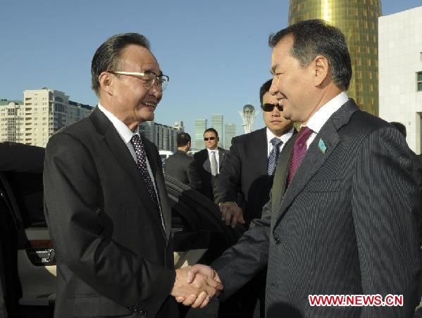 KAZAKHSTAN-ASTANA-WU BANGGUO-KAIRAT MAMI-MEETING (CN)