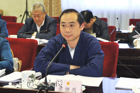 张继禹委员在十一届全国人大常委会第八次会议分组会上发言