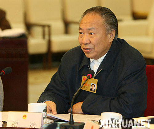 12月24日，十届全国人大常委会第三十一次会议分组审议香港特别行政区行政长官曾荫权向全国人大常委会提交的《关于香港特别行政区政制发展咨询情况及2012年行政长官和立法会产生办法是否需要修改的报告》。这是柳斌发言。