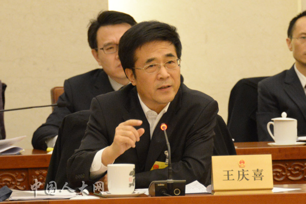 王庆喜委员在十二届全国人大常委会第十二