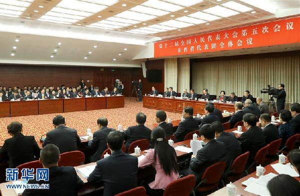 （两会）山西代表团全体会议向媒体开放