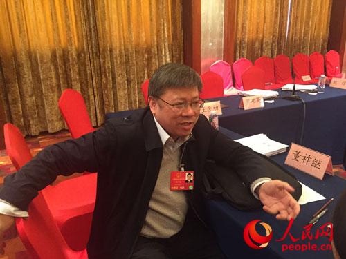 全国人大代表、国土资源部规划司司长董祚继 孙红丽摄